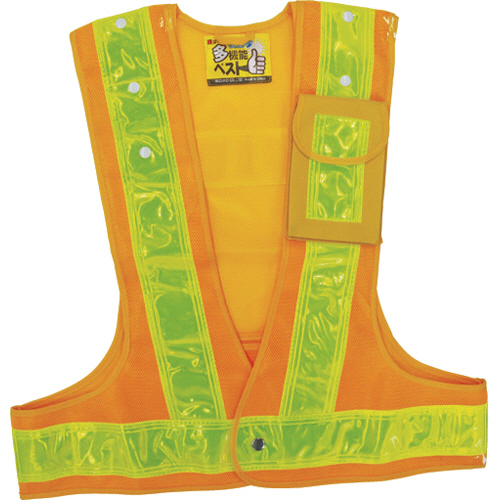 緑十字 多機能ﾍﾞｽﾄ(黄/黄) ｻｲｽﾞﾌﾘｰ ﾅｲﾛﾝﾒｯｼｭ 1着画像