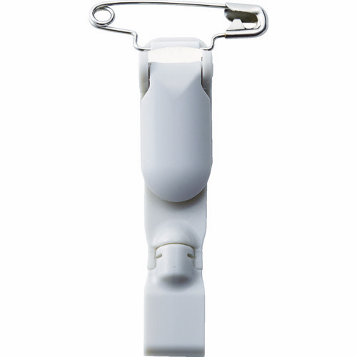 回転名札用 安全ﾋﾟﾝｸﾘｯﾌﾟ ｸﾞﾚｰ 1個画像