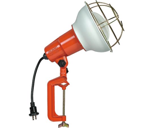 防雨型作業灯　リフレクターランプ300W　100V電線0.3m　バイス付画像