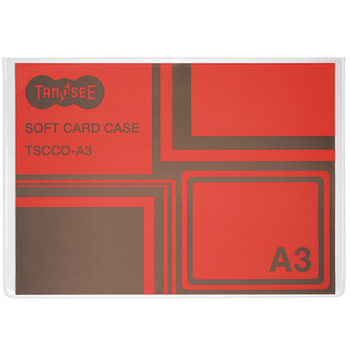 ｿﾌﾄｶｰﾄﾞｹｰｽ A3 透明 再生ｵﾚﾌｨﾝ製 1ｾｯﾄ(100枚)画像