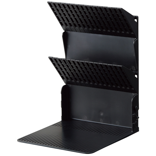 1冊でも倒れないﾌﾞｯｸｽﾀﾝﾄﾞ Medium A4 ﾌﾞﾗｯｸ 1個画像