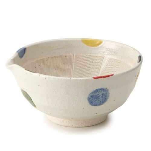 すり鉢 6号 20cm 片口 水玉 和食器 陶器画像