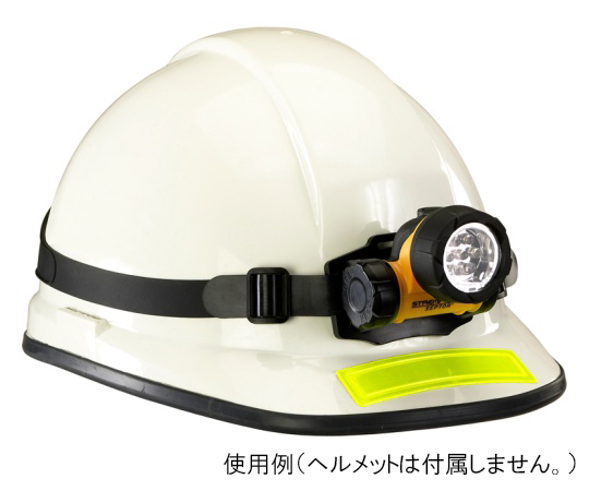 セプター 米国防爆モデル(イエロー) 鮮やかなイエローのボディと保護ガードが目立つ横向きの状態