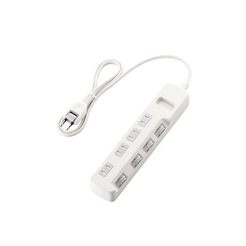 省エネタップ　個別スイッチ　４個口　１ｍ画像