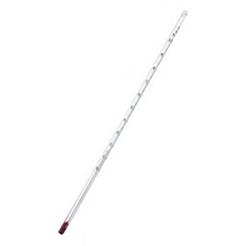 足長赤液棒状温度計　100℃　450mm画像