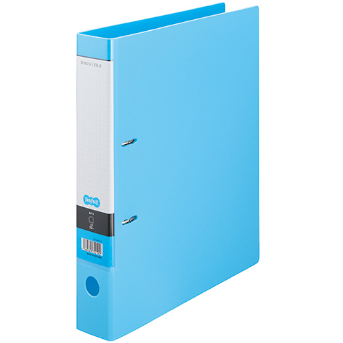 Dﾘﾝｸﾞﾌｧｲﾙ A4ﾀﾃ 2穴 350枚収容 35mmとじ 背幅53mm ﾗｲﾄﾌﾞﾙｰ 1冊画像