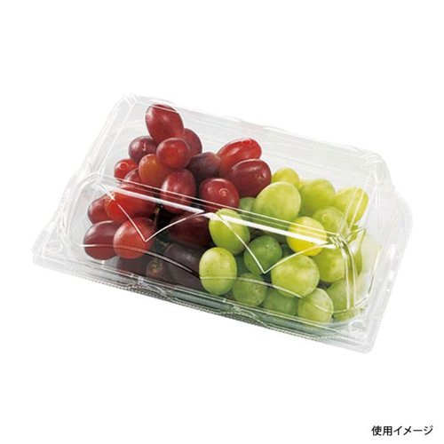 フルーツ容器 GPR-M 6H エフピコチューパ 透明なプラスチック容器にフルーツが詰められた様子