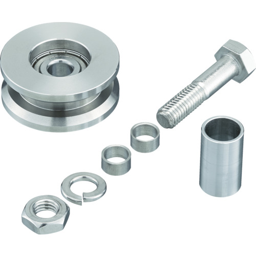 ｽﾃﾝﾚｽ製重量戸車用車 車径Φ90 1個画像