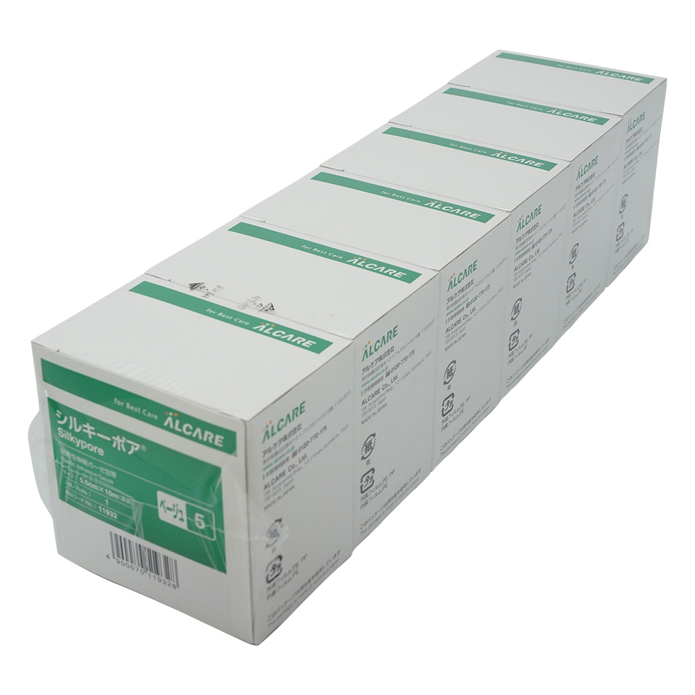 シルキーポア® ベージュ 5号 5.0cm×10m 1箱（6巻入）画像