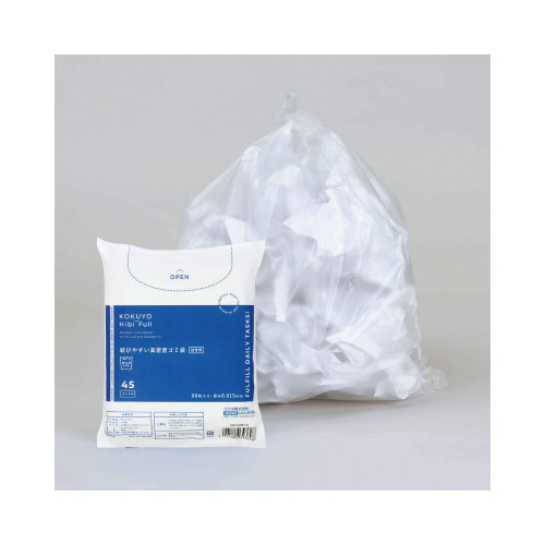 結びやすい高密度ゴミ袋（４５Ｌ・詰替用）　８０枚画像