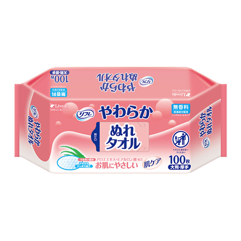 やわらかぬれタオル 1袋（100枚入）画像