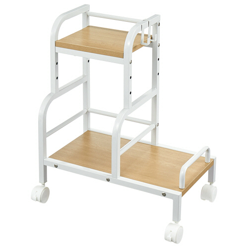 ﾃﾞｽｸ下ﾜｺﾞﾝ ﾊﾞｯｸﾞ･靴収納付 幅500mm ﾅﾁｭﾗﾙ/ｱｲﾎﾞﾘｰ 1台