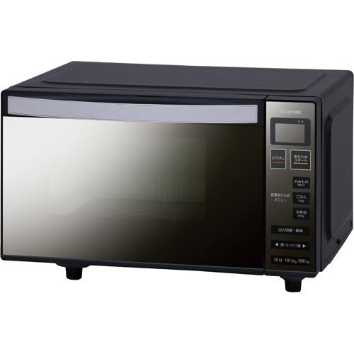 電子レンジ　フラットテーブル　ミラーガラス画像