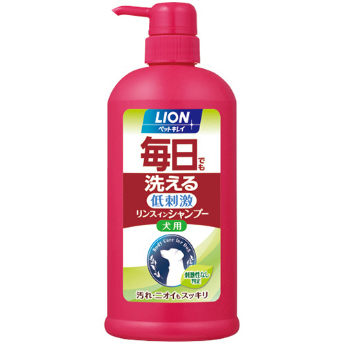 ﾍﾟｯﾄｷﾚｲ 毎日でも洗えるﾘﾝｽｲﾝｼｬﾝﾌﾟｰ 犬用 ﾎﾟﾝﾌﾟ 550ml 1本画像