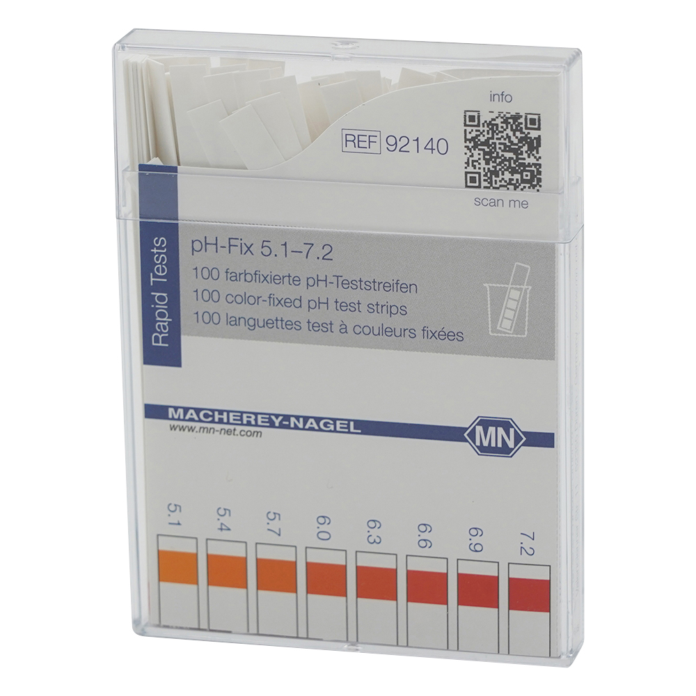 スティックpH試験紙（pH-Fix） pH5.1-7.2 1箱（100枚入）画像