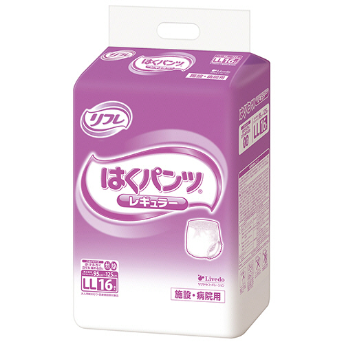 ﾘﾌﾚ はくﾊﾟﾝﾂ ﾚｷﾞｭﾗｰ LL 1ｾｯﾄ(64枚:16枚x4ﾊﾟｯｸ)画像