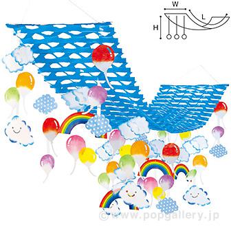 カラフルポップバルーンプリーツハンガー画像