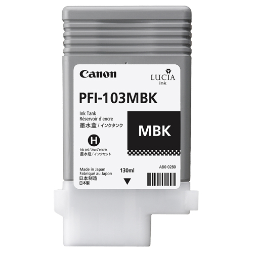 ｲﾝｸﾀﾝｸ PFI-103MBK 顔料ﾏｯﾄﾌﾞﾗｯｸ 130ml 2211B001 1個画像