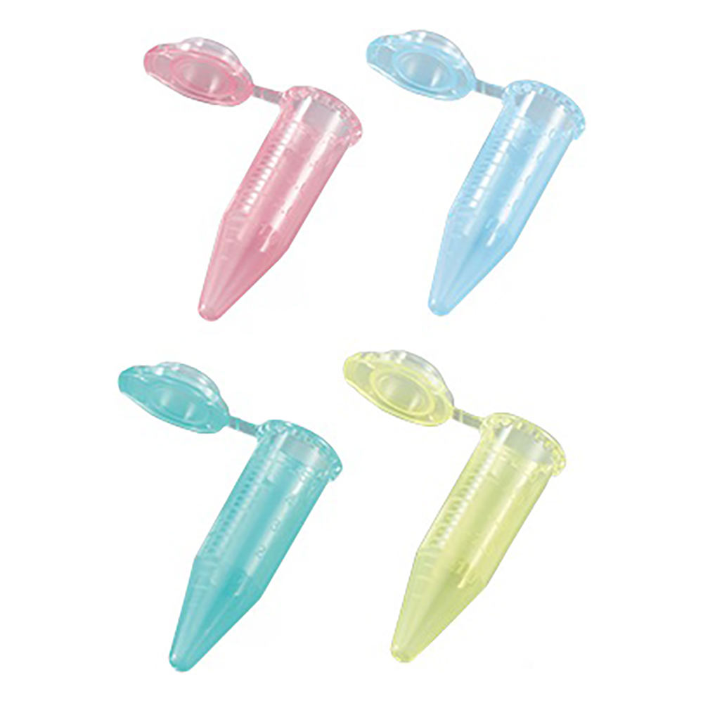 5mL遠心チューブ （赤・青・緑・黄） 未滅菌 50個/袋×4色×5箱画像