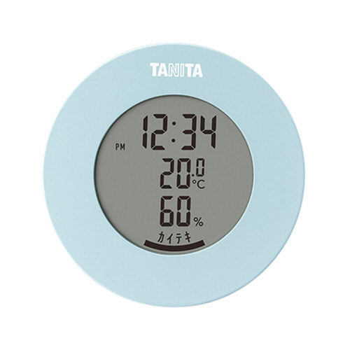 デジタル温湿度計　ライトブルー　ＴＴ－５８５ーＢＬ画像
