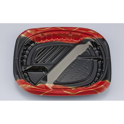 シーピー化成 弁当容器 CBFまろん8S-1 光重赤 本体画像