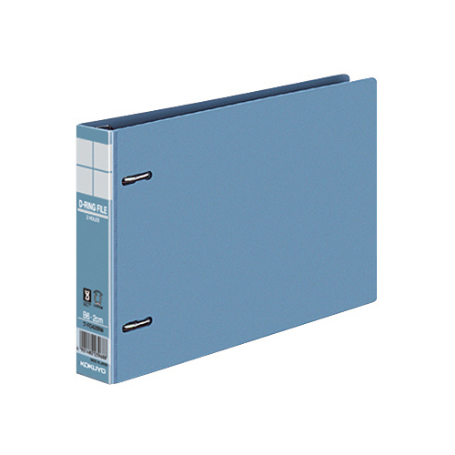 DﾘﾝｸﾞﾌｧｲﾙE型 再生PP表紙 B6ﾖｺ 2穴 200枚収容 背幅34mm 青 1ｾｯﾄ(4冊)画像