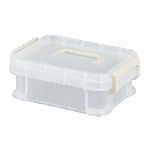 収納ボックス ナチュラトラックス 幅24.5×奥行17.2×高さ9cm 24S フタ付き クリア画像