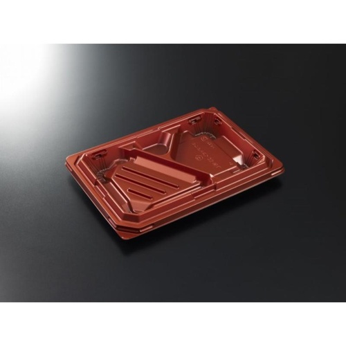 中央化学 弁当容器 CT 宝台膳 23-16L メタDR 本体画像