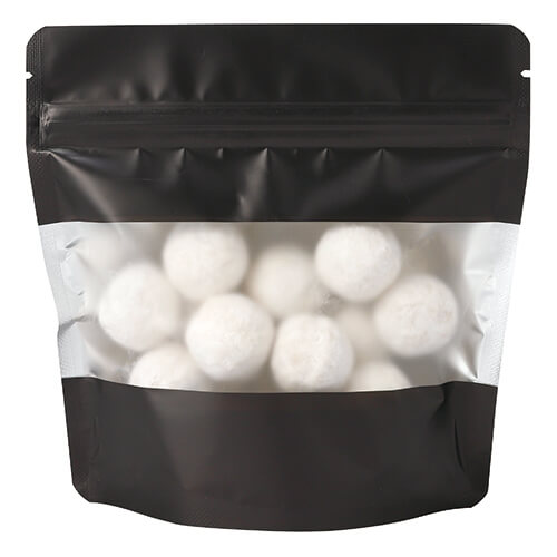 アルミスタンドチャック袋 S 窓付 マット黒画像