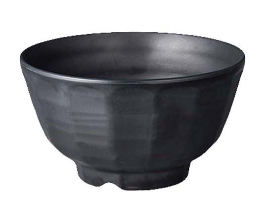 メラミン食器　キワミ鉢　16cm　TD-801-BKM　黒マット画像