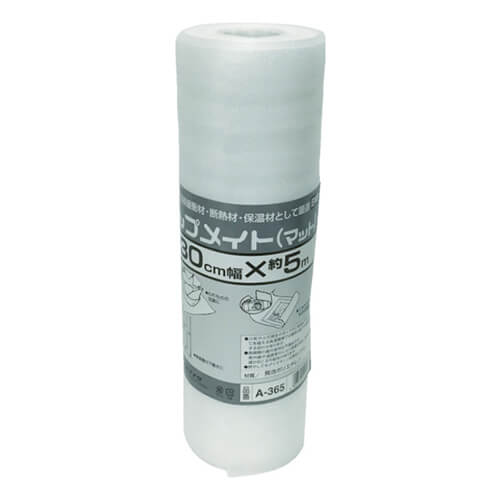 シート緩衝材300mm×5m　白　【ユタカメイク ラップメイト（マット） １ｔ×３００ｍｍ×５ｍ】画像