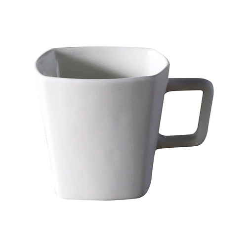 マグカップ 305ml KAKU コップ 食器 洋食器 磁器 ホワイト画像