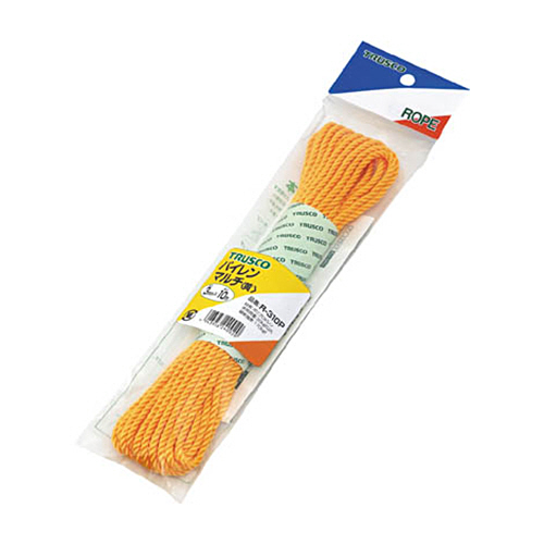 ﾊﾟｲﾚﾝﾏﾙﾁｶﾗｰﾛｰﾌﾟ φ5mm×10m 黄 1巻画像