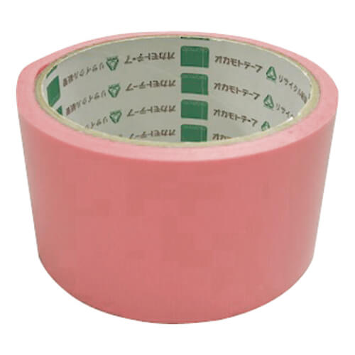 オカモト PETクロス養生用 418 モモイロ 50mm×25m 418P画像