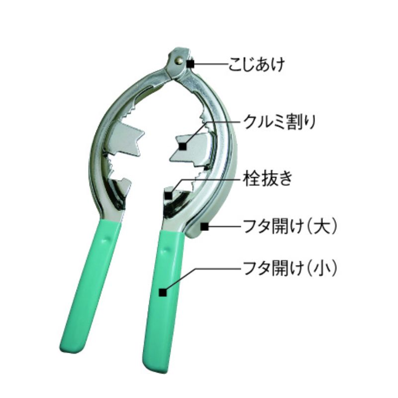 栓抜き ビンのフタ開け (化粧箱入) プリンス工業画像