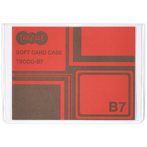 ｿﾌﾄｶｰﾄﾞｹｰｽ B7 透明 再生ｵﾚﾌｨﾝ製 1枚