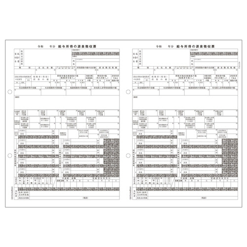 PA1134GA電子申告用源泉徴収票(令和6年)単票ﾚｰｻﾞｰﾌﾟﾘﾝﾀ 100名 1冊(50枚)画像