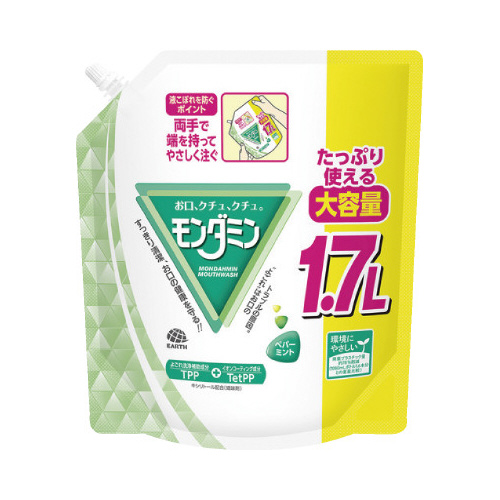 モンダミンペパーミント　大容量パウチ　１７００ｍｌ画像