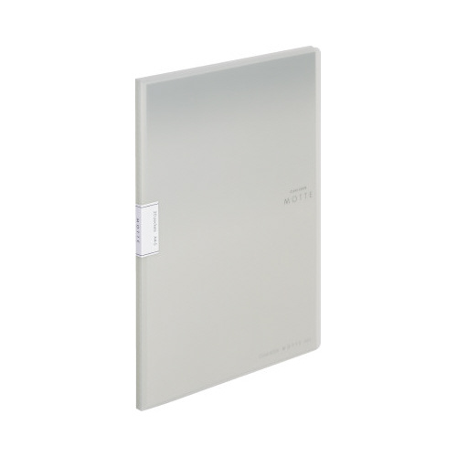 クリヤーブックモッテＡ４縦　２０Ｐ　グレー画像