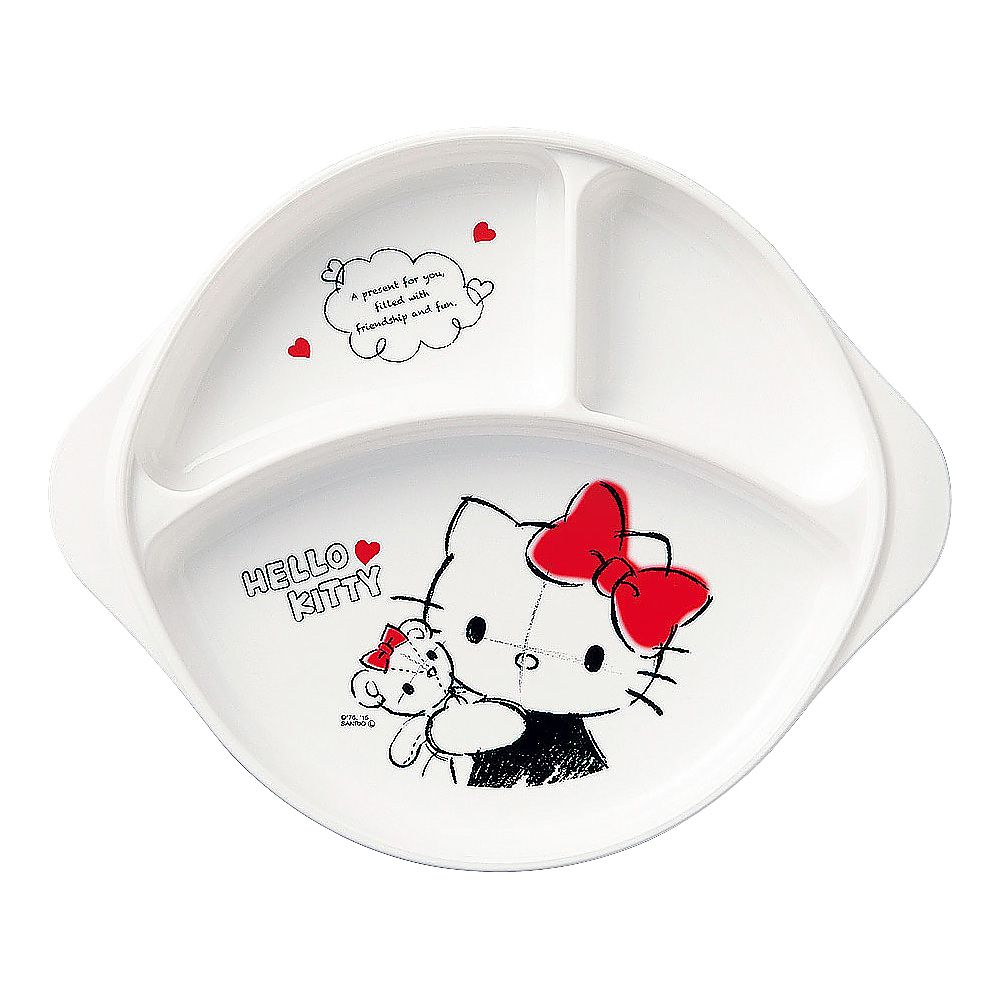 ポリプロピレンお子様食器「ハローキティ」 ランチ皿画像
