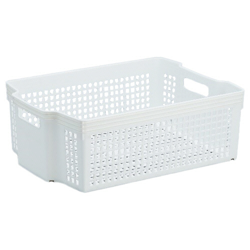 ｽﾀｯｷﾝｸﾞﾊﾞｽｹｯﾄ A4ｻｲｽﾞ対応 中 ﾎﾜｲﾄ 1個