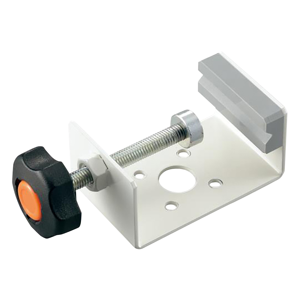 ポータブル高圧ガスボンベ用減圧弁固定用金具　1個画像