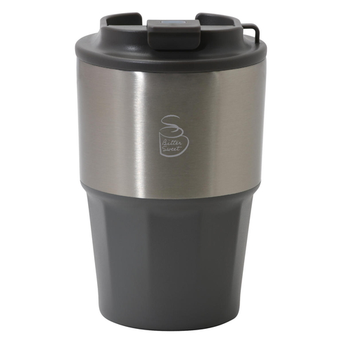 タンブラー 400ml ビタースイート 蓋付き ブラウン画像