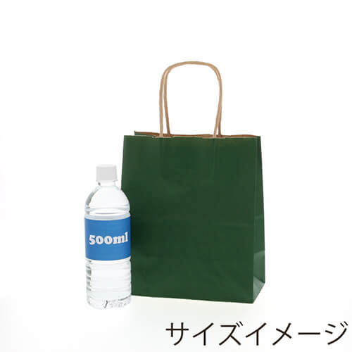 ギフトにピッタリ！落ち着きのあるグリーンの手提げ紙袋