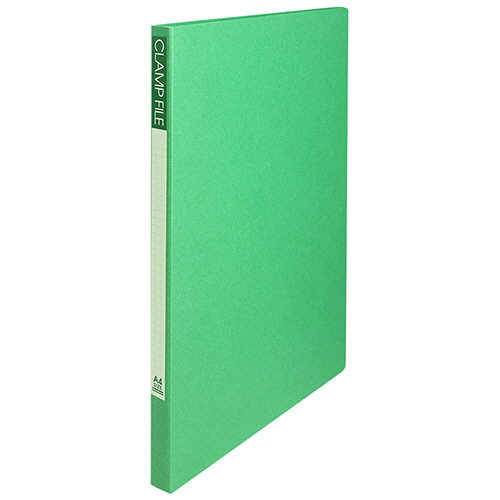 ｸﾗﾝﾌﾟﾌｧｲﾙ A4ﾀﾃ 100枚収容 10mmとじ 背幅18mm ｸﾞﾘｰﾝ 1ｾｯﾄ(10冊)画像