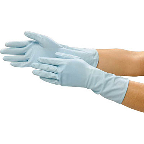 ﾋﾞﾆｰﾙうす手 裏毛なし L ﾌﾞﾙｰ 1双画像