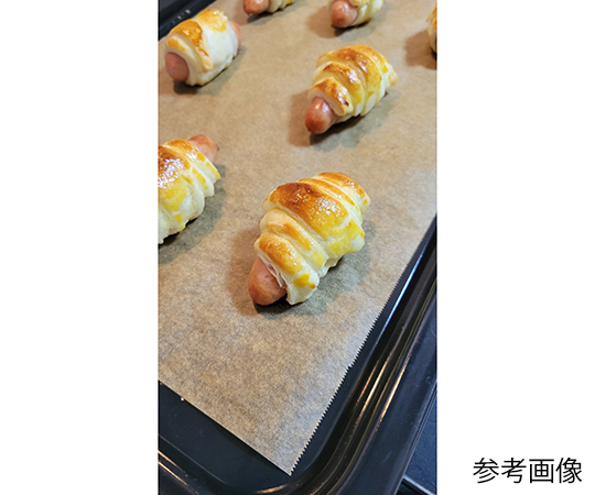 クッキングシートブラウンタイプ33cm×20m 日本製 25本入 パッケージが横向きに積まれ、素材の質感が見える状態