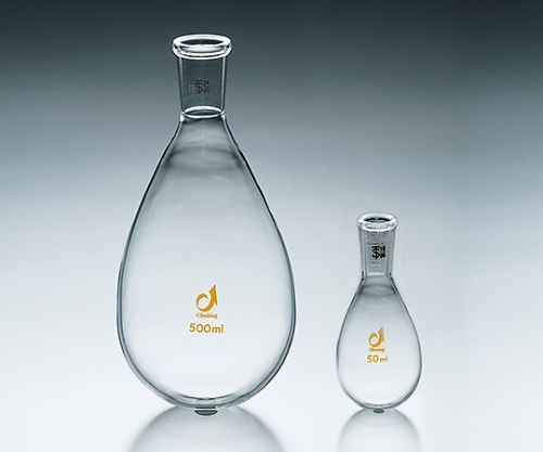 TS茄子型フラスコ 50mL・24/40 　<透明摺合>画像