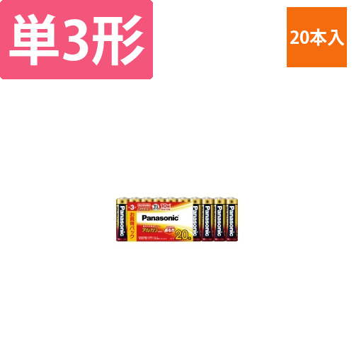 アルカリ乾電池　単3　20本入