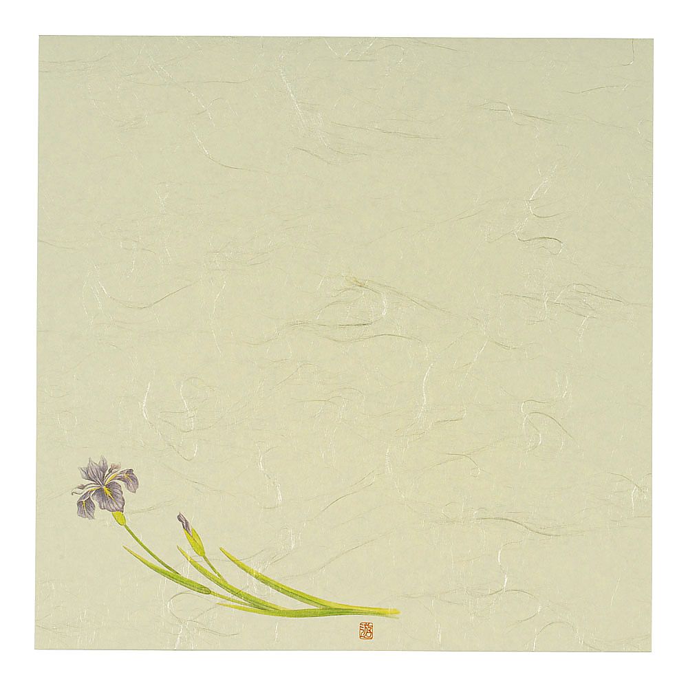 5寸懐紙 四季の花(100枚入) あやめ画像